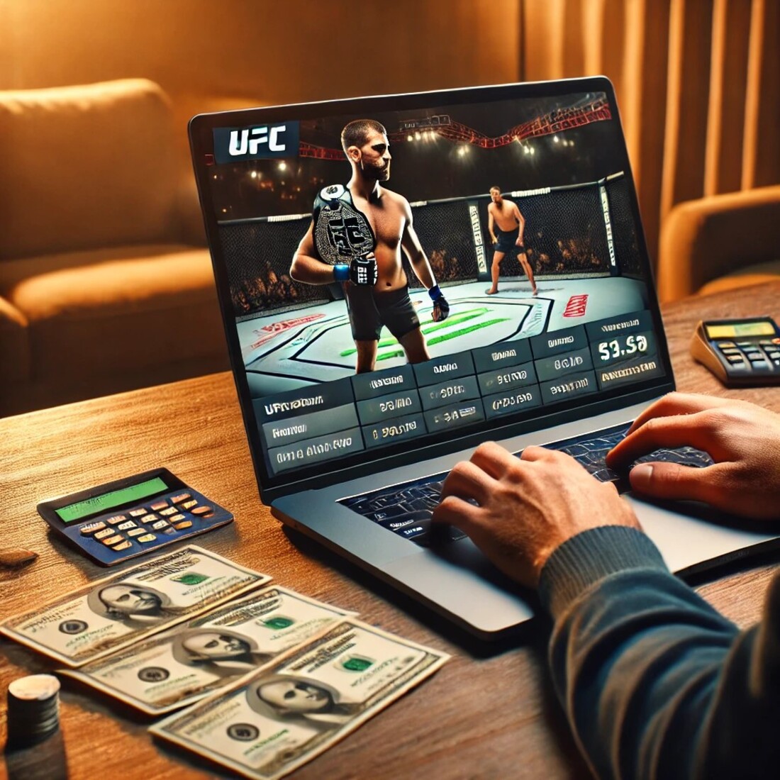 Depósito para apostas UFC